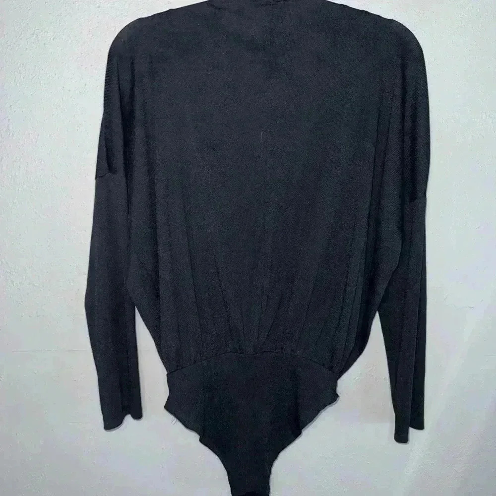 Zara Black long sleeve bodysuit size small - Picture 6 of 6